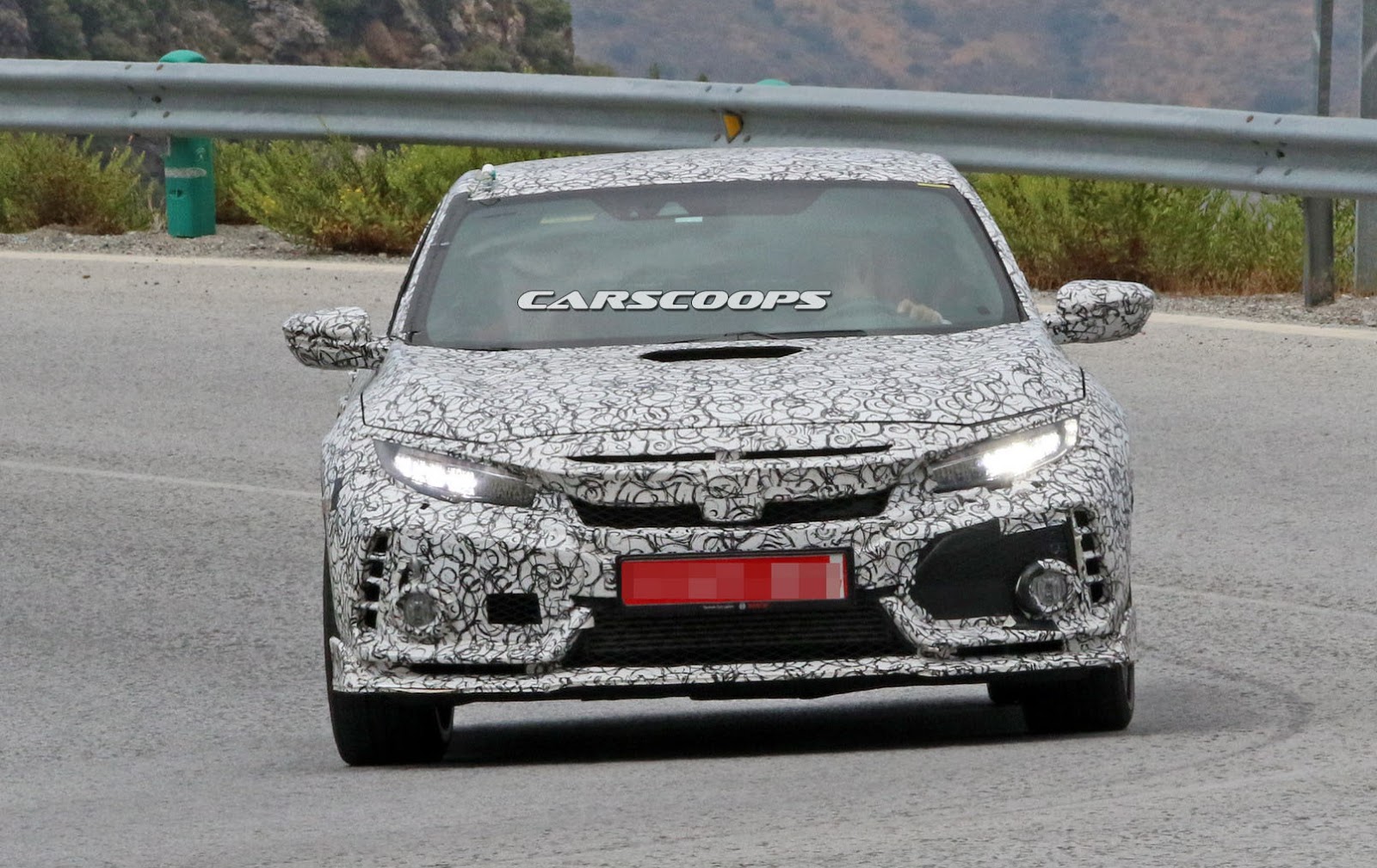 Honda Civic Type R MY 2017 foto spia 6 settembre 2016