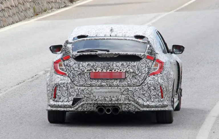 Honda Civic Type R MY 2017 foto spia 6 settembre 2016 - 2