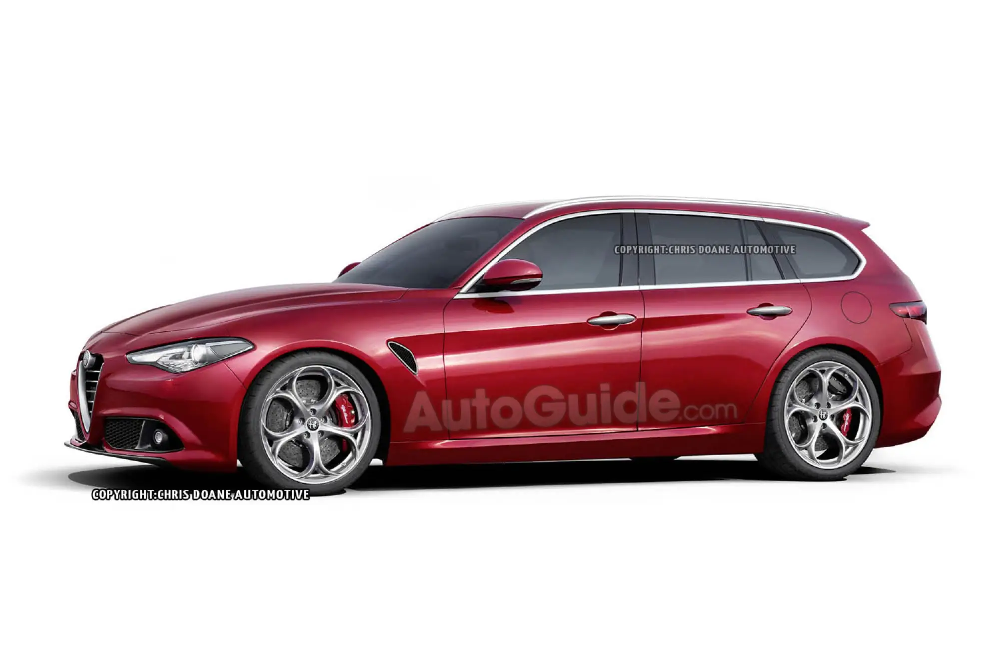 Nuova Alfa Romeo Giulia - Rendering coupe e wagon - 2