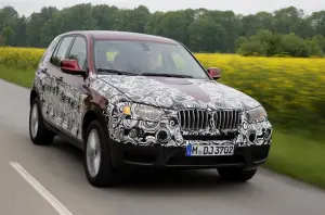 Nuova BMW X3: foto ufficiali dei test