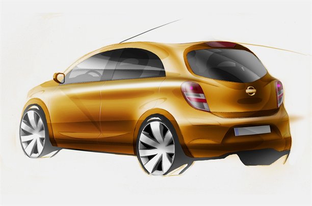 Nuova Nissan Micra: bozzetti ufficiali