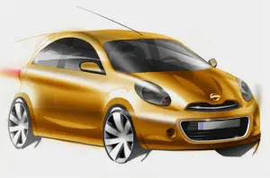 Nuova Nissan Micra: bozzetti ufficiali