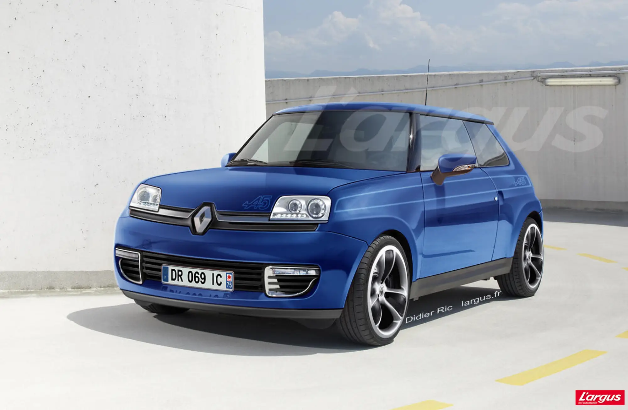 Nuova Renault 5 - Rendering by Largus.fr - 1