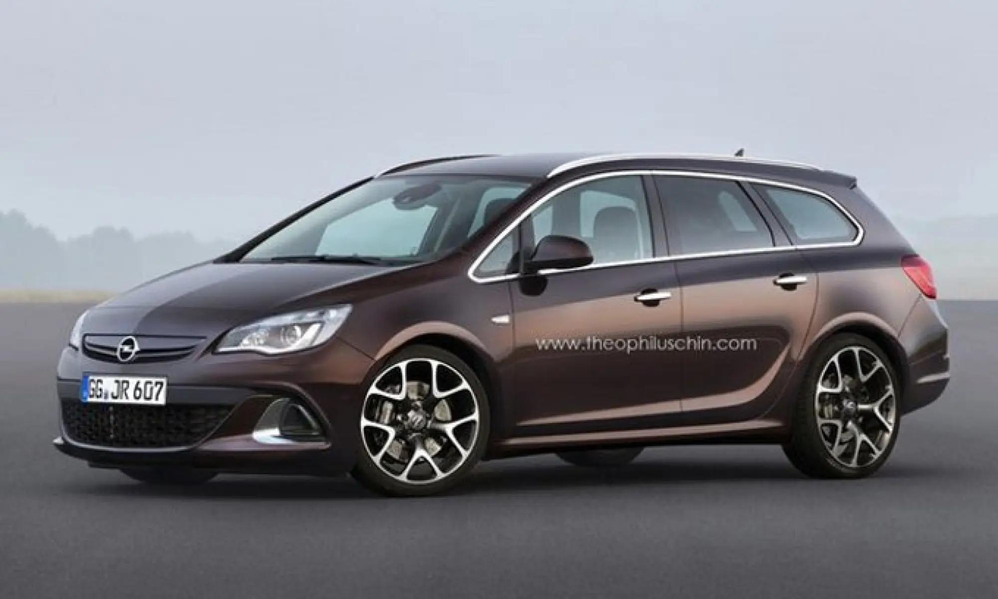 Opel Astra Sports Tourer OPC render - 1