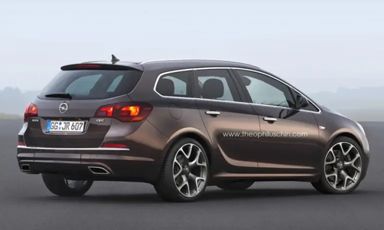 Opel Astra Sports Tourer OPC render - 2