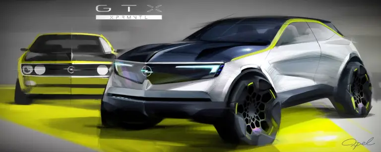 Opel GT X Experimental concept - passato e futuro - 12