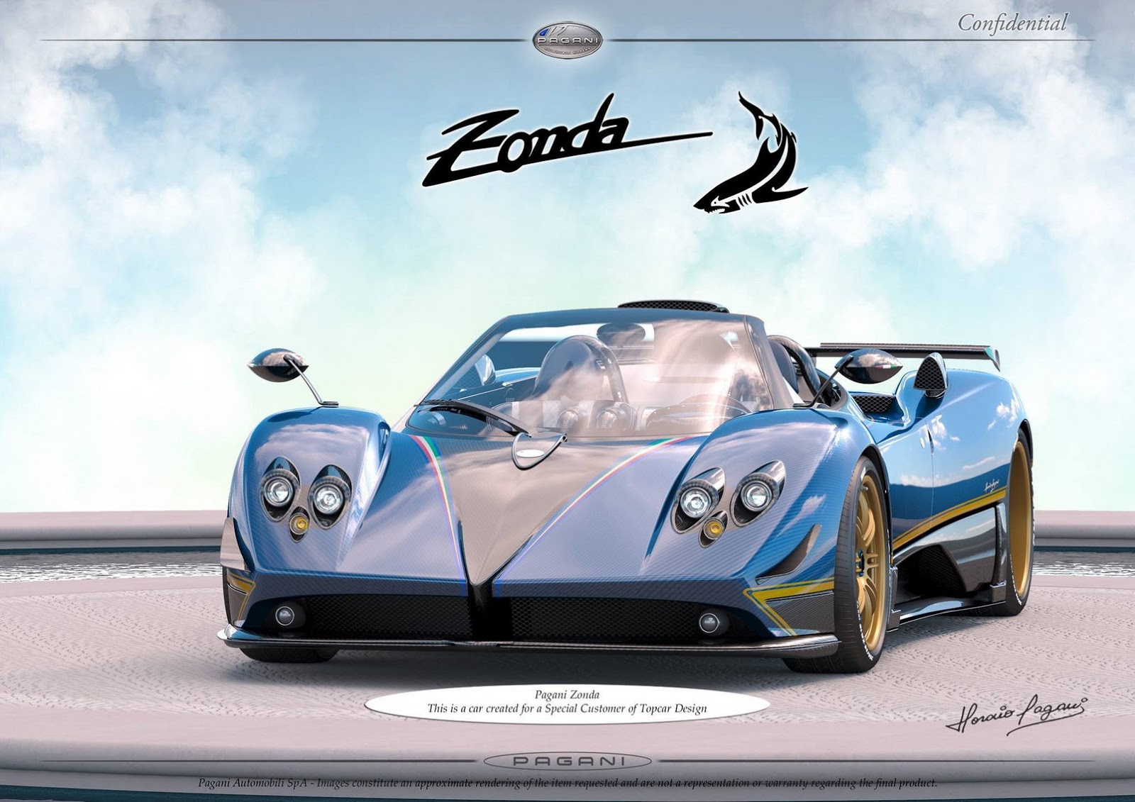 Pagani Zonda TopCar - Rendering