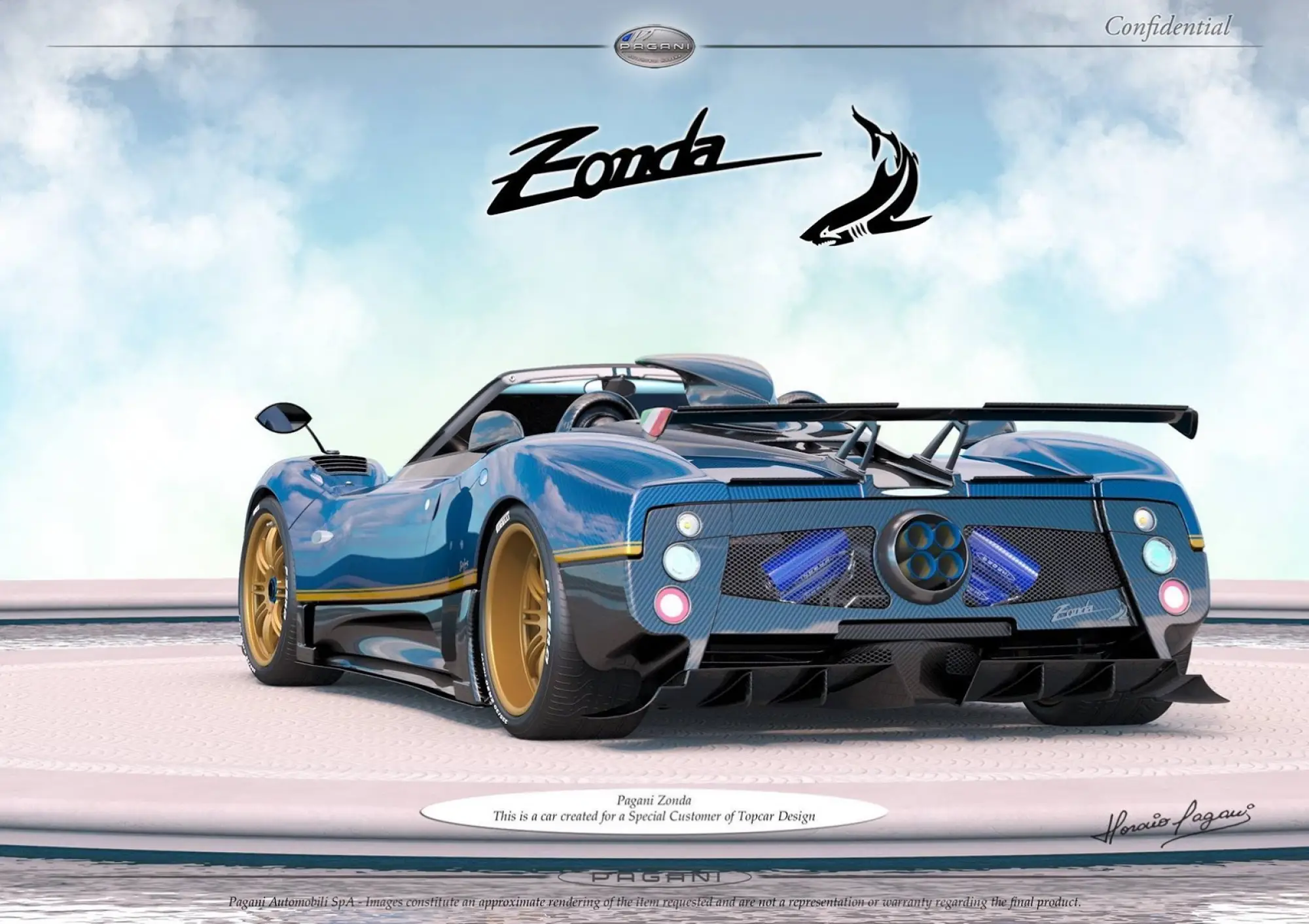 Pagani Zonda TopCar - Rendering - 4