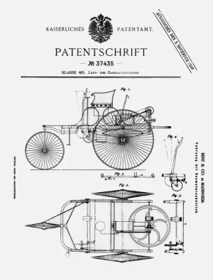 Patent Motorwagen di Karl Benz - Mercedes Benz festeggia l'anniversario