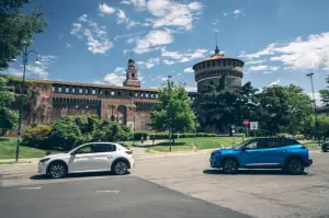 Peugeot e-208 ed e-2008 - Leonardo Da Vinci a Milano