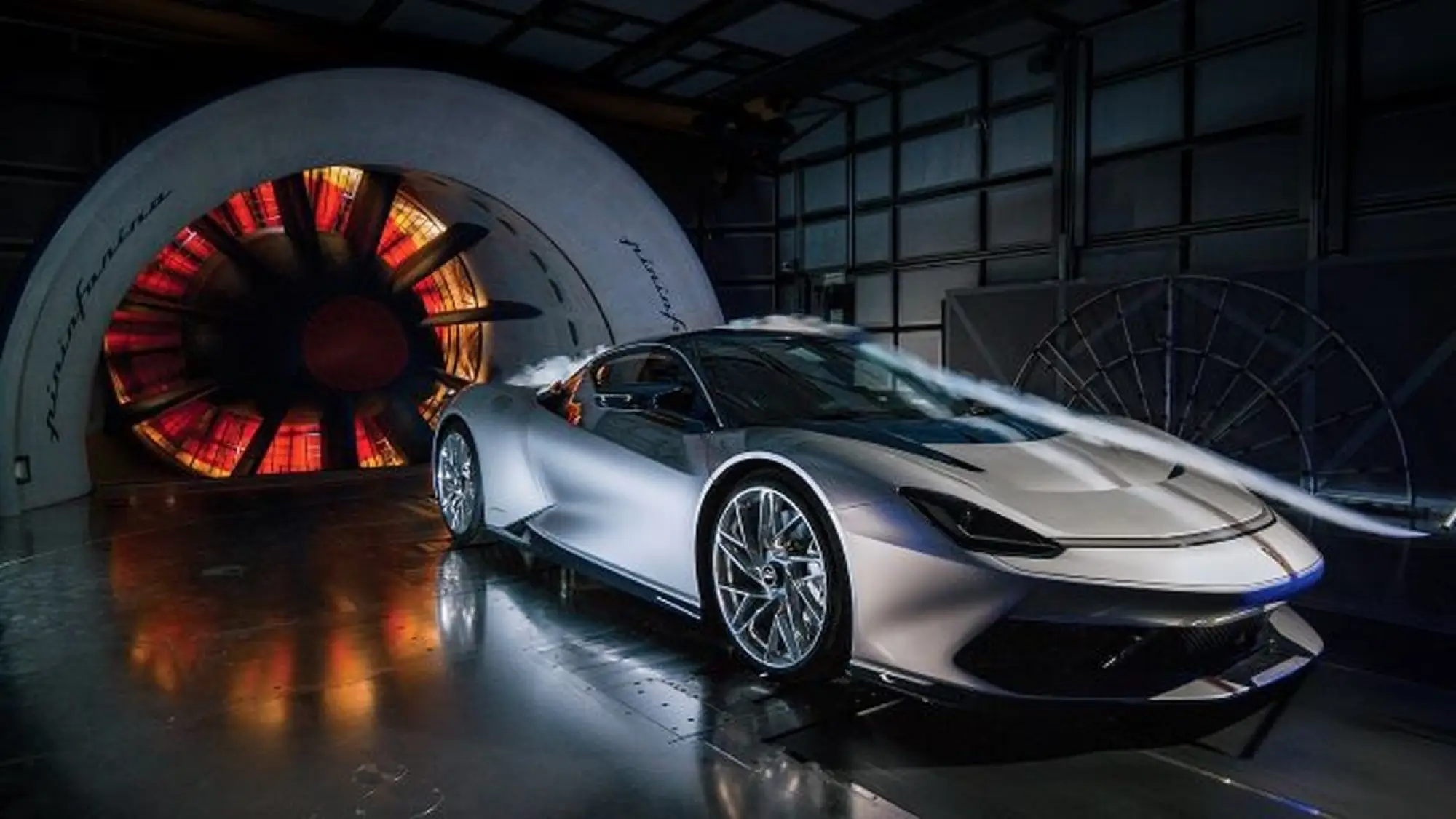 Pininfarina Battista test aerodinamico Galleria del Vento - Foto - 4