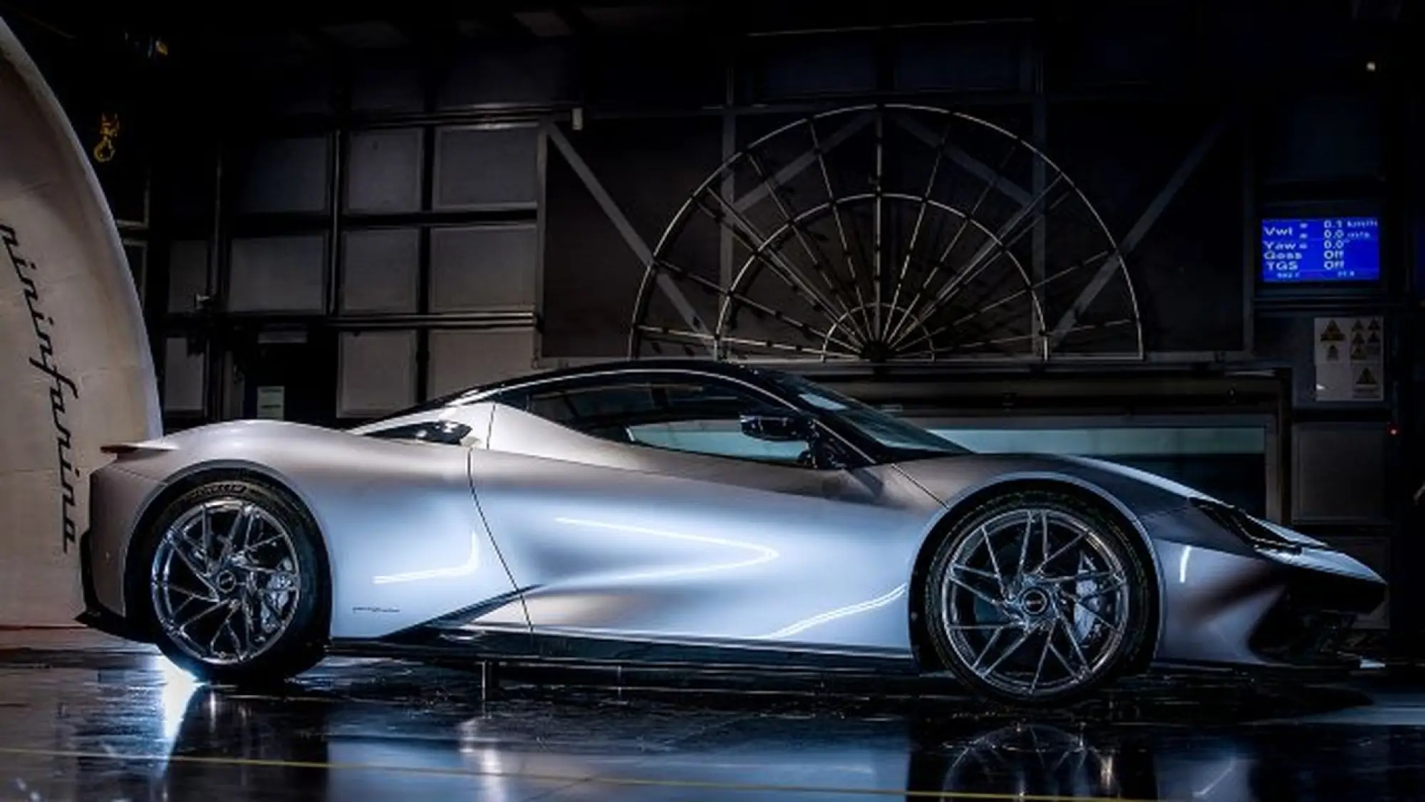 Pininfarina Battista test aerodinamico Galleria del Vento - Foto - 2