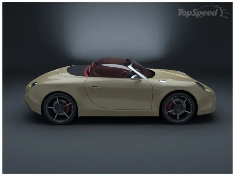 Porsche 356 Speedster rendering - 2