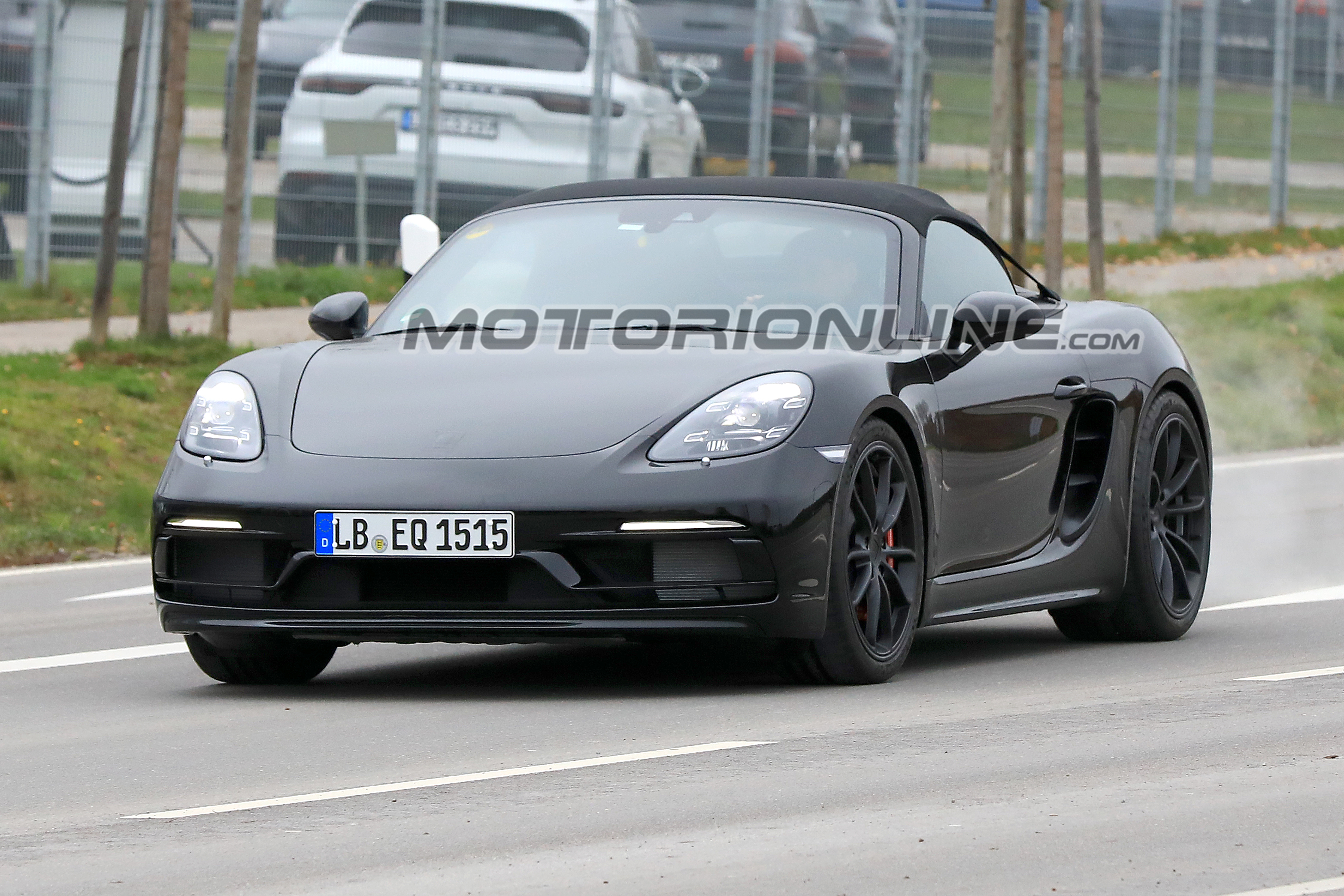 Porsche 718 Boxster Spyder foto spia 17 novembre 2017