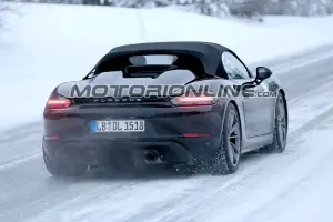 Porsche 718 Boxster Spyder foto spia 2 febbraio 2018 - 8