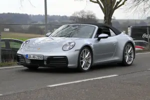 Porsche 911 Cabriolet foto spia 13 dicembre 2018