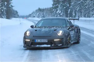 Porsche 911 GT3 RS foto spia 14 febbraio 2018