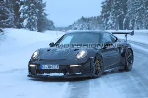 Porsche 911 GT3 RS foto spia 14 febbraio 2018