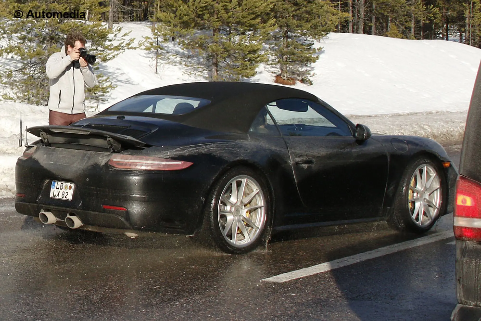 Porsche 911 GTS - Foto spia 25-03-2014 - 7