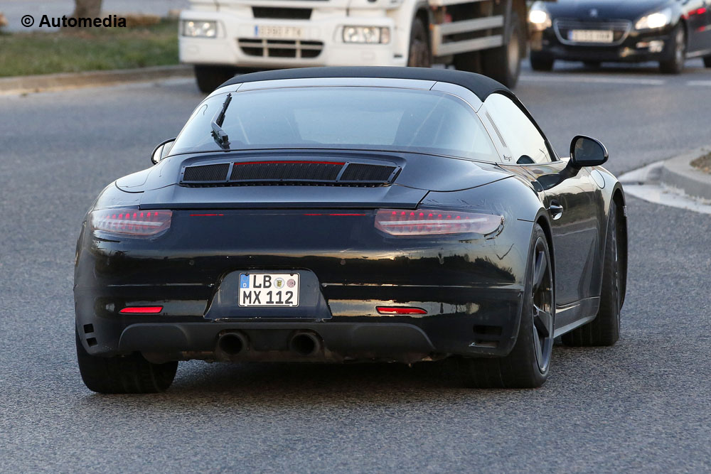 Porsche 911 Targa 2015 - Foto spia 27-11-2014