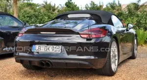 Porsche Boxster Spyder - foto spia del 20.02.2015