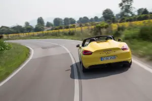 Porsche Boxster Spyder primo contatto 2015