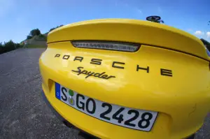 Porsche Boxster Spyder primo contatto 2015