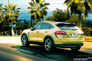 Porsche Cajun 2013, rendering by TopSpeed - 1