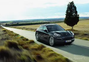 Porsche Cajun 2013, rendering by TopSpeed - 2