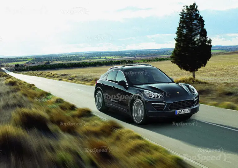 Porsche Cajun 2013, rendering by TopSpeed - 2