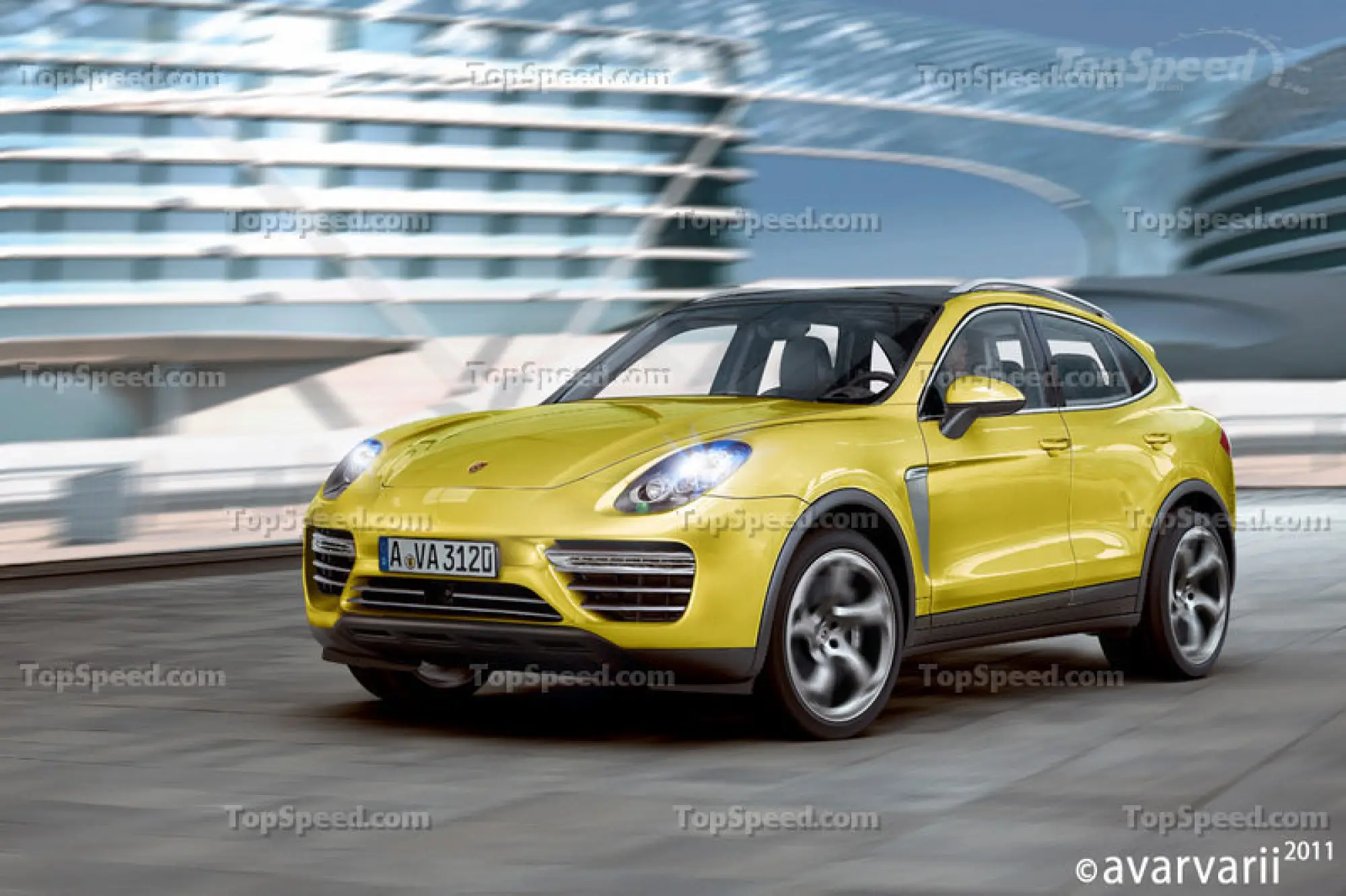 Porsche Cajun 2013, rendering by TopSpeed - 3