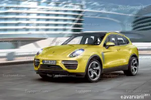 Porsche Cajun 2013, rendering by TopSpeed - 3
