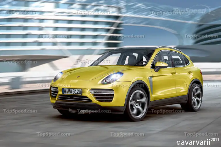 Porsche Cajun 2013, rendering by TopSpeed - 3