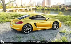 Porsche Cayman 2013 rendering - 1