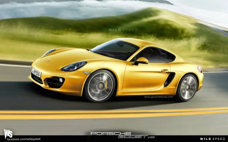 Porsche Cayman 2013 rendering - 2