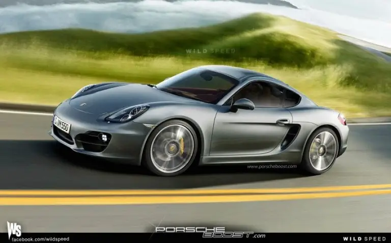 Porsche Cayman 2013 rendering - 3
