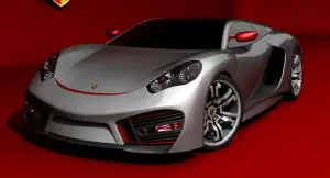 Porsche Concept by Emil Baddal - rendering