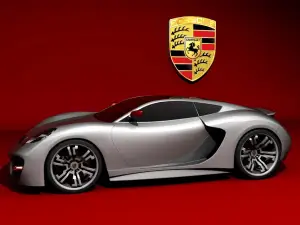 Porsche Concept by Emil Baddal - rendering