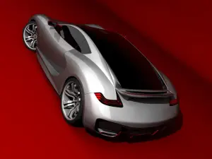 Porsche Concept by Emil Baddal - rendering