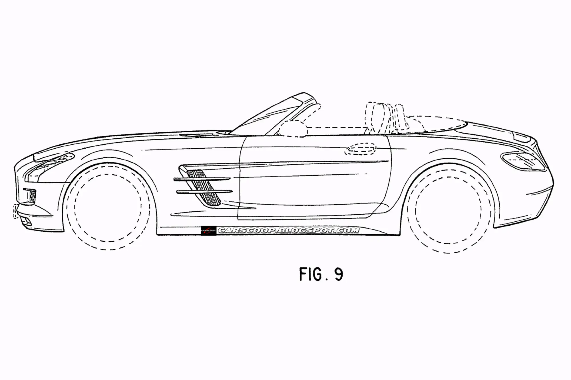 Progetti della Mercedes SLS AMG spider - 3