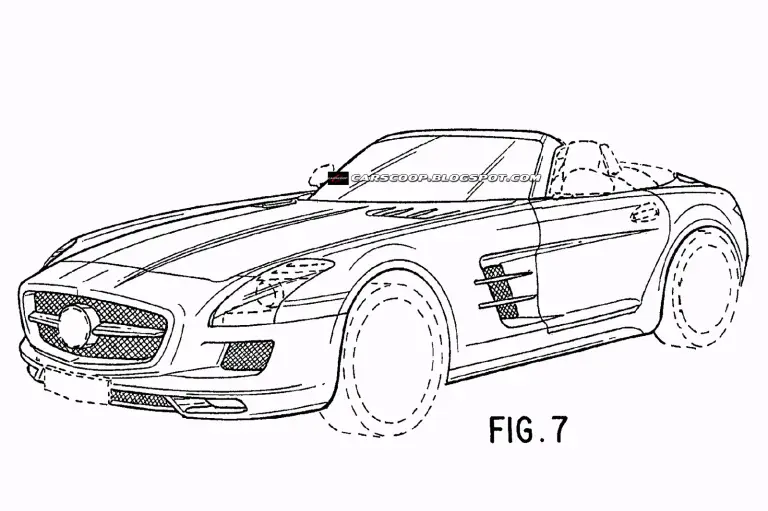Progetti della Mercedes SLS AMG spider - 4