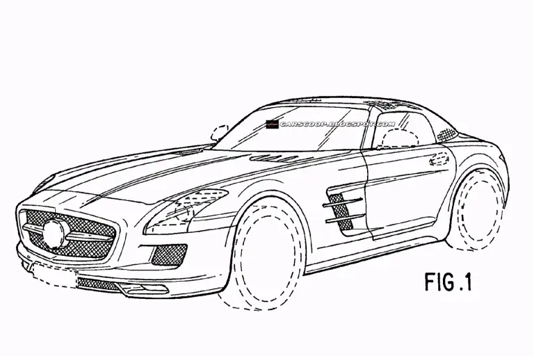 Progetti della Mercedes SLS AMG spider - 11