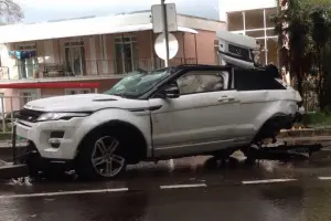 Range Rover Evoque - Incidente Sochi