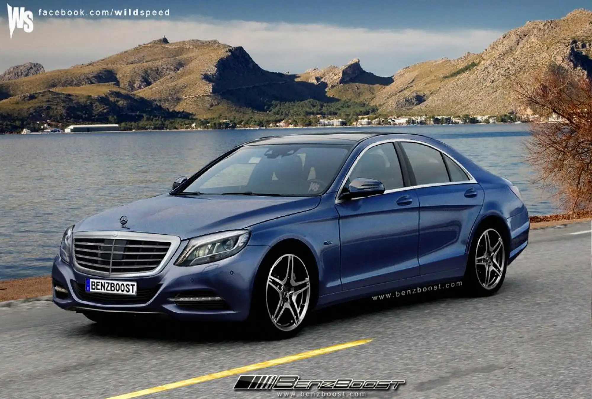 Rendering Mercedes Classe S 2013 - 1