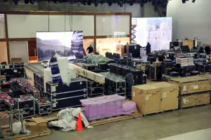 Salone di Detroit 2015 - Preparativi stand