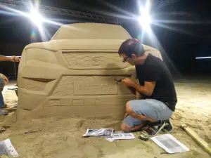 SEAT Ateca - Scultura di sabbia
