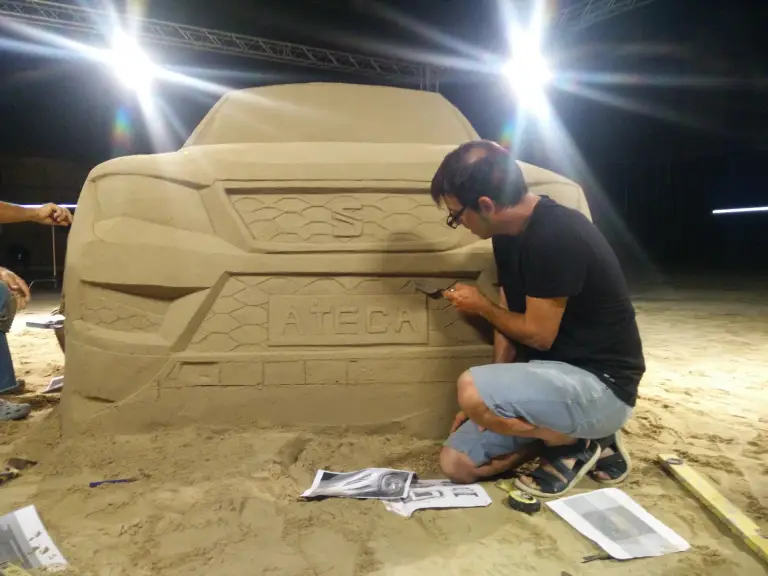 SEAT Ateca - Scultura di sabbia - 6