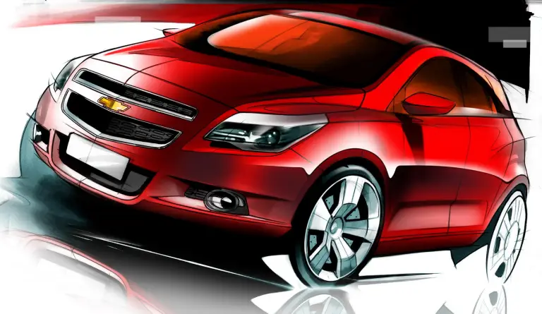 Sketch Chevrolet Agile - 1