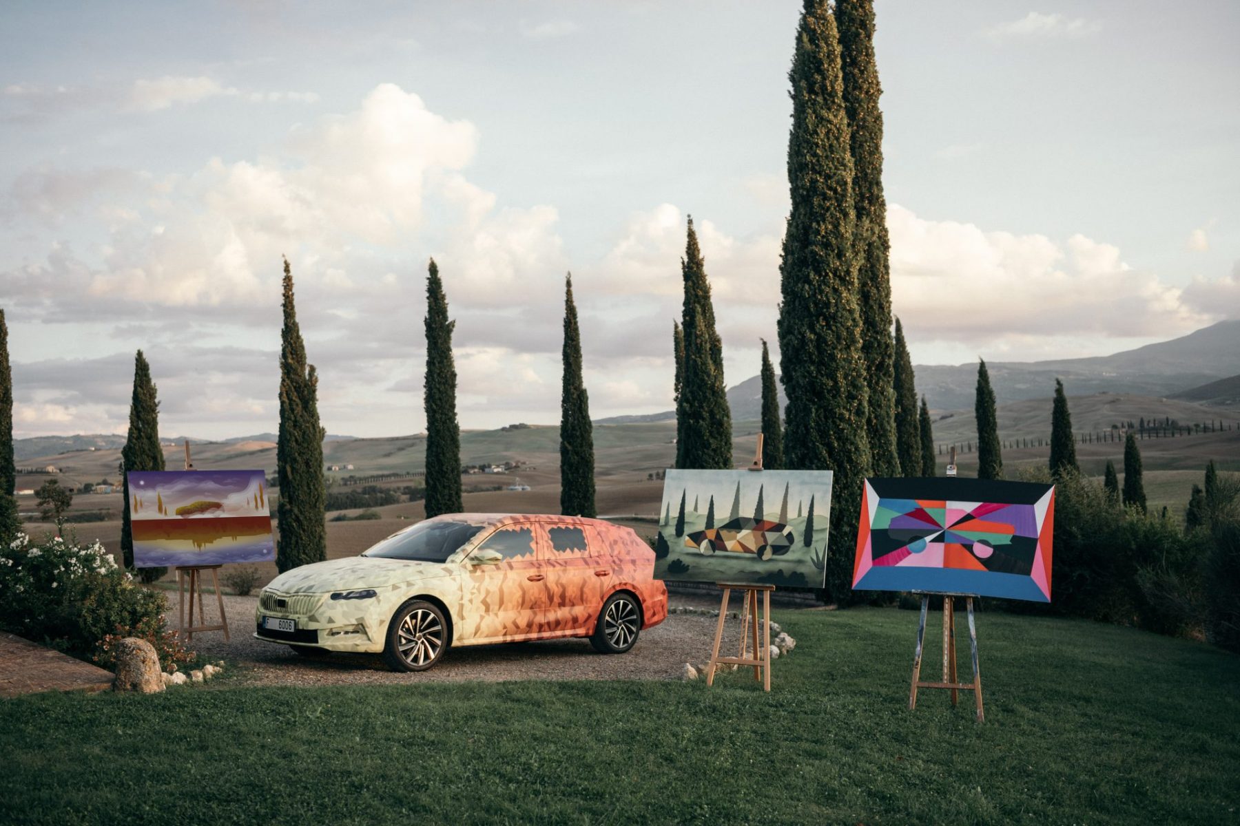 Skoda Octavia 2020 - Ispirazione per tre artisti