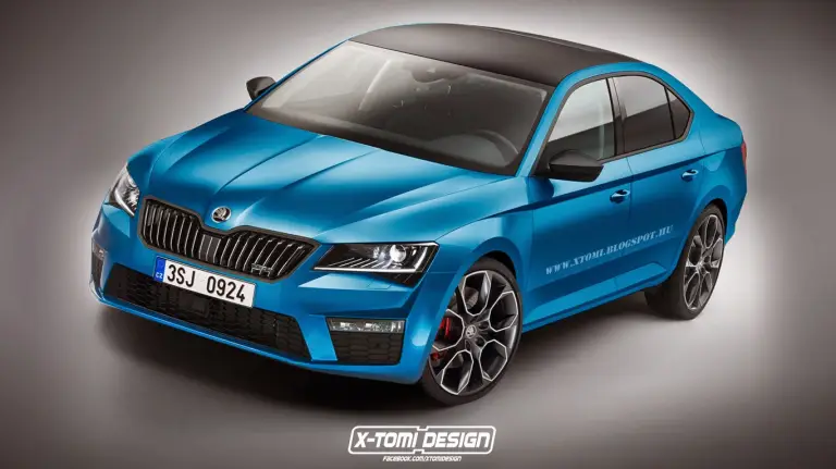 Skoda Superb vRS rendering - 2